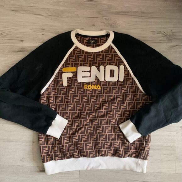 Fendi Roma x Fila Sweatshirt RARE Size S